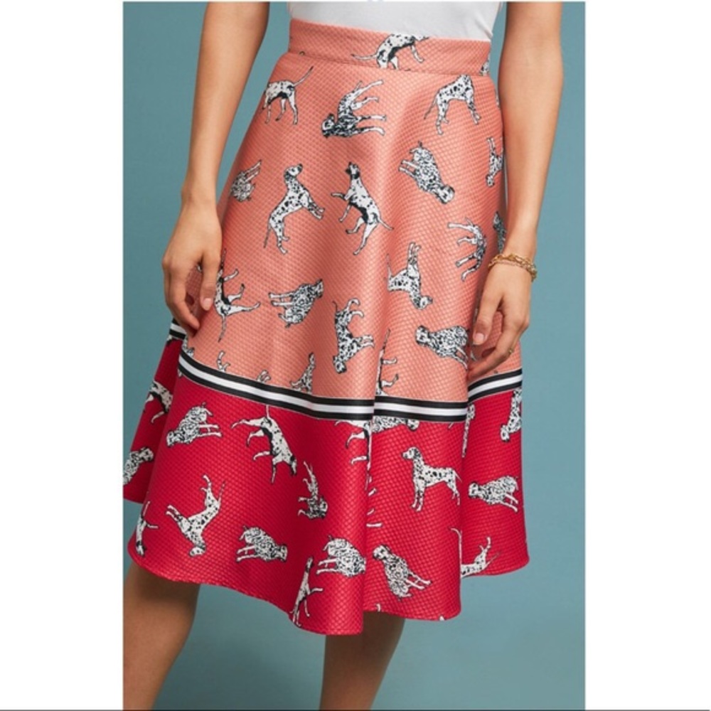 Anthropologie Dalmatian Skirt EUC